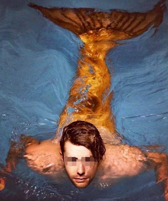 男子十分迷恋美人鱼,花高价订制一套鱼尾裙,结