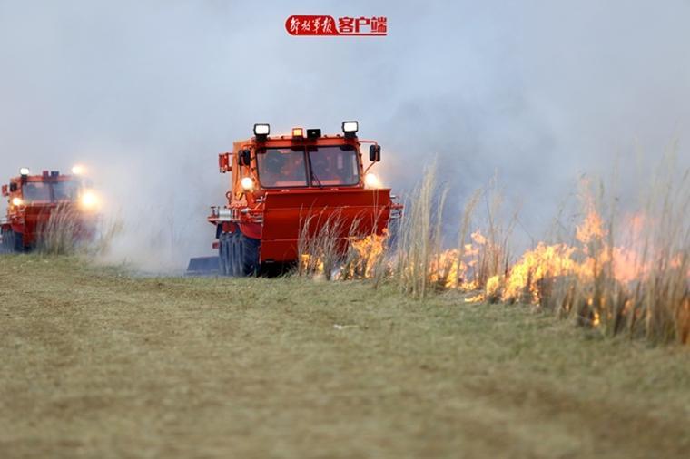 快速对急进地表火进行清理。