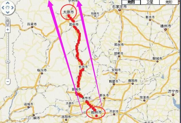 郑州到太原正在修建一条高铁,沿线城市即将有