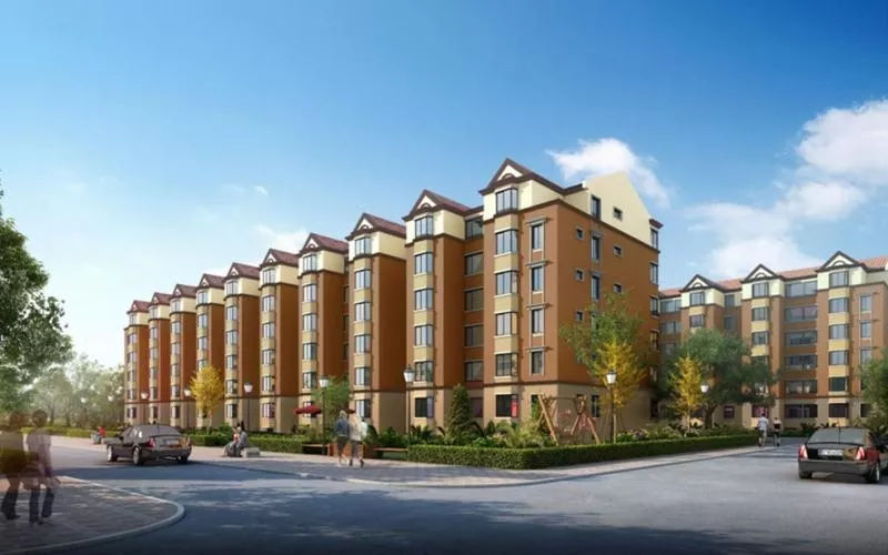 (康安小区东南门改造后效果图) (二)颍泽洲 改造范围: 51号楼和53号楼