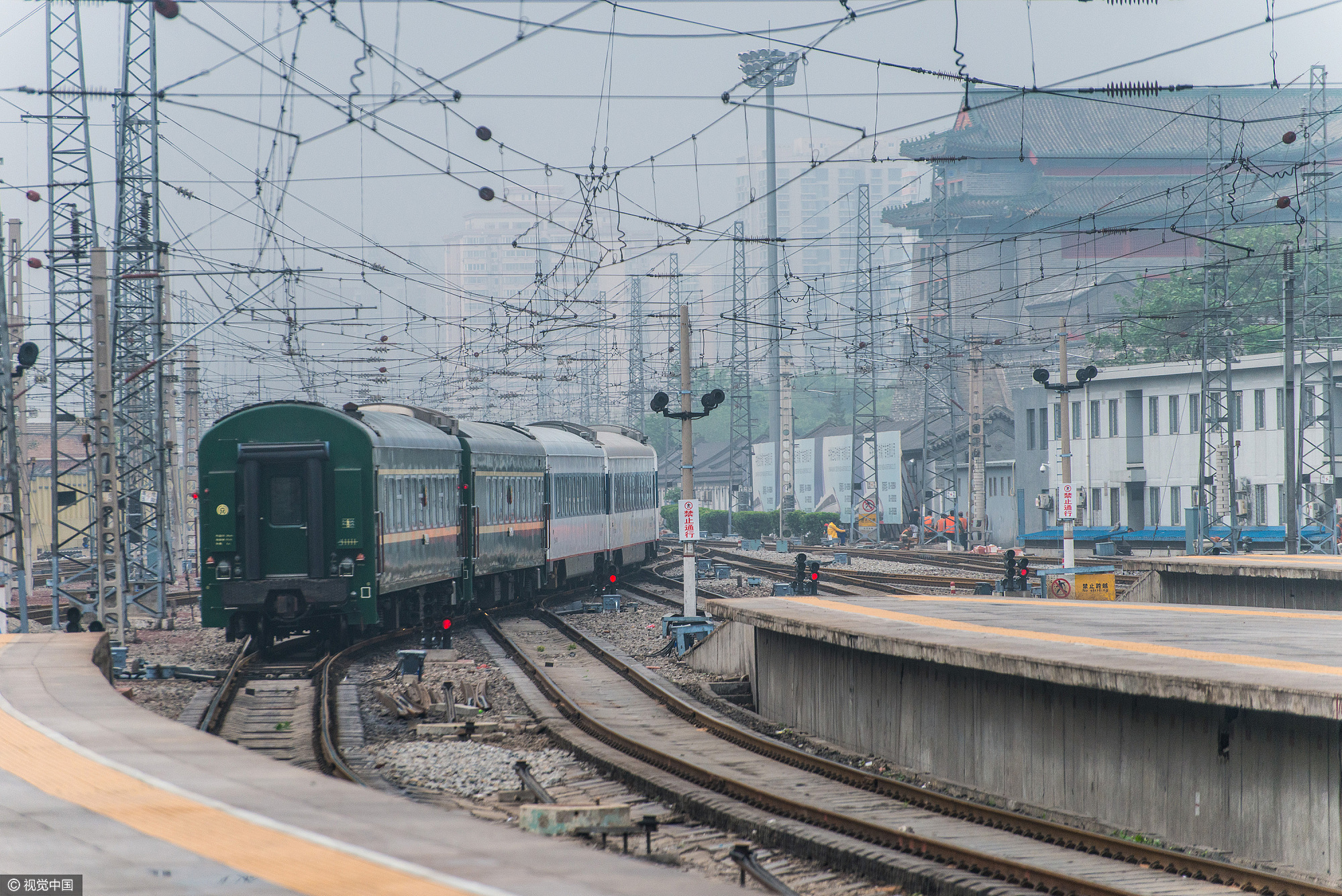 朝鲜国际列车图片