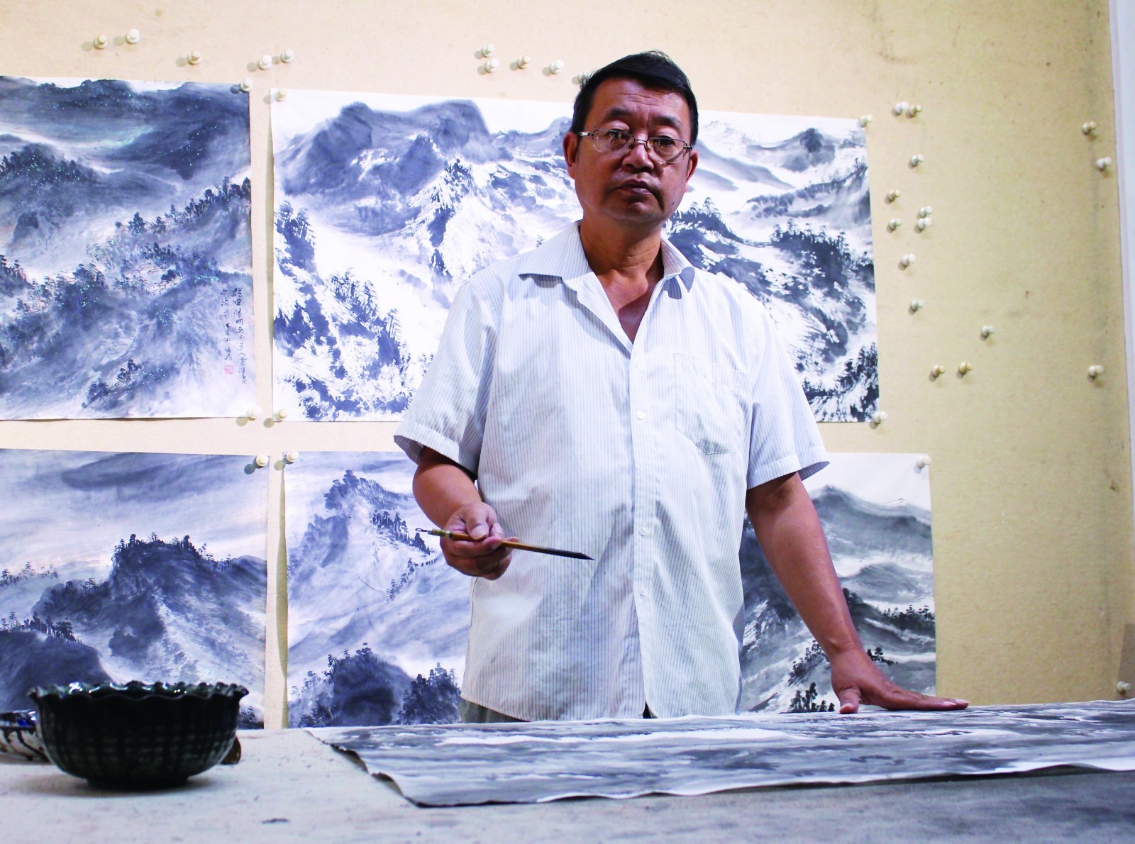 当代实力派画家 韩景森画让湘西山水更美