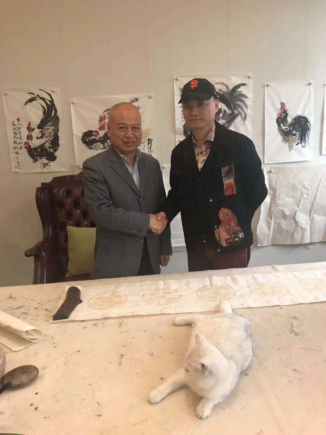 崔永元在京接受《时代人物》杂志社社长马川独