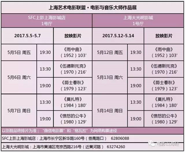 海报栏|大师电影里"仙乐飘飘"