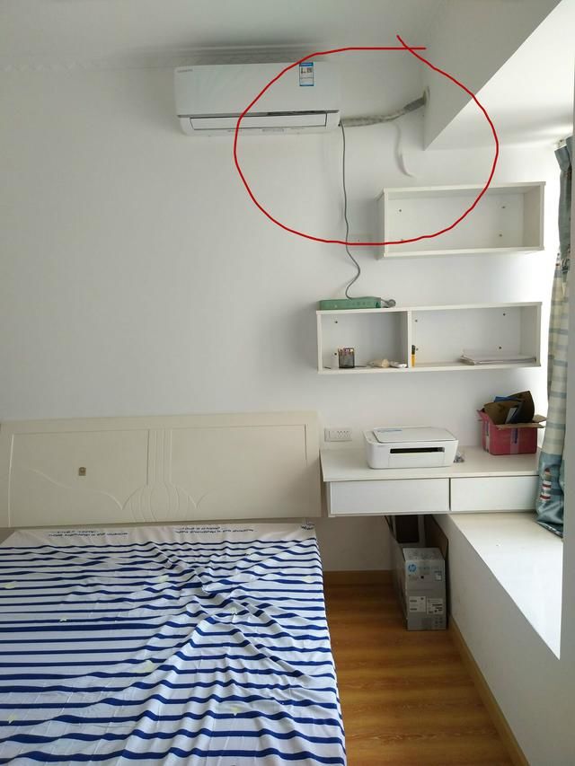 空调设备平台高于室内机?看我家水电师傅怎么