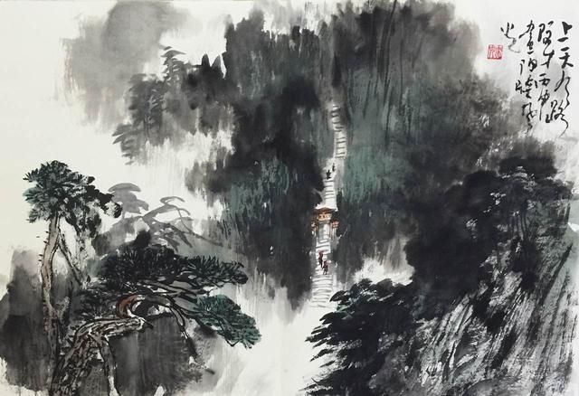 诗配画:读岭南派张际才山水画有感