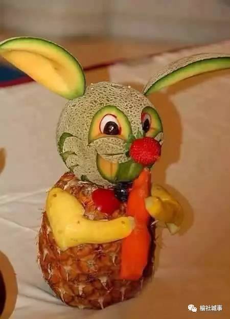 榆社一小伙学厨师以后, 竟把水果做成了这样……收徒不?