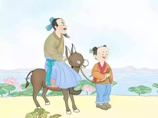 从前,有爷孙俩进城,爷爷骑驴,孙子牵着驴走.