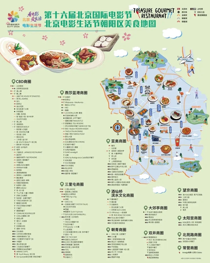 北影节北京电影生活节全市活动地图出炉