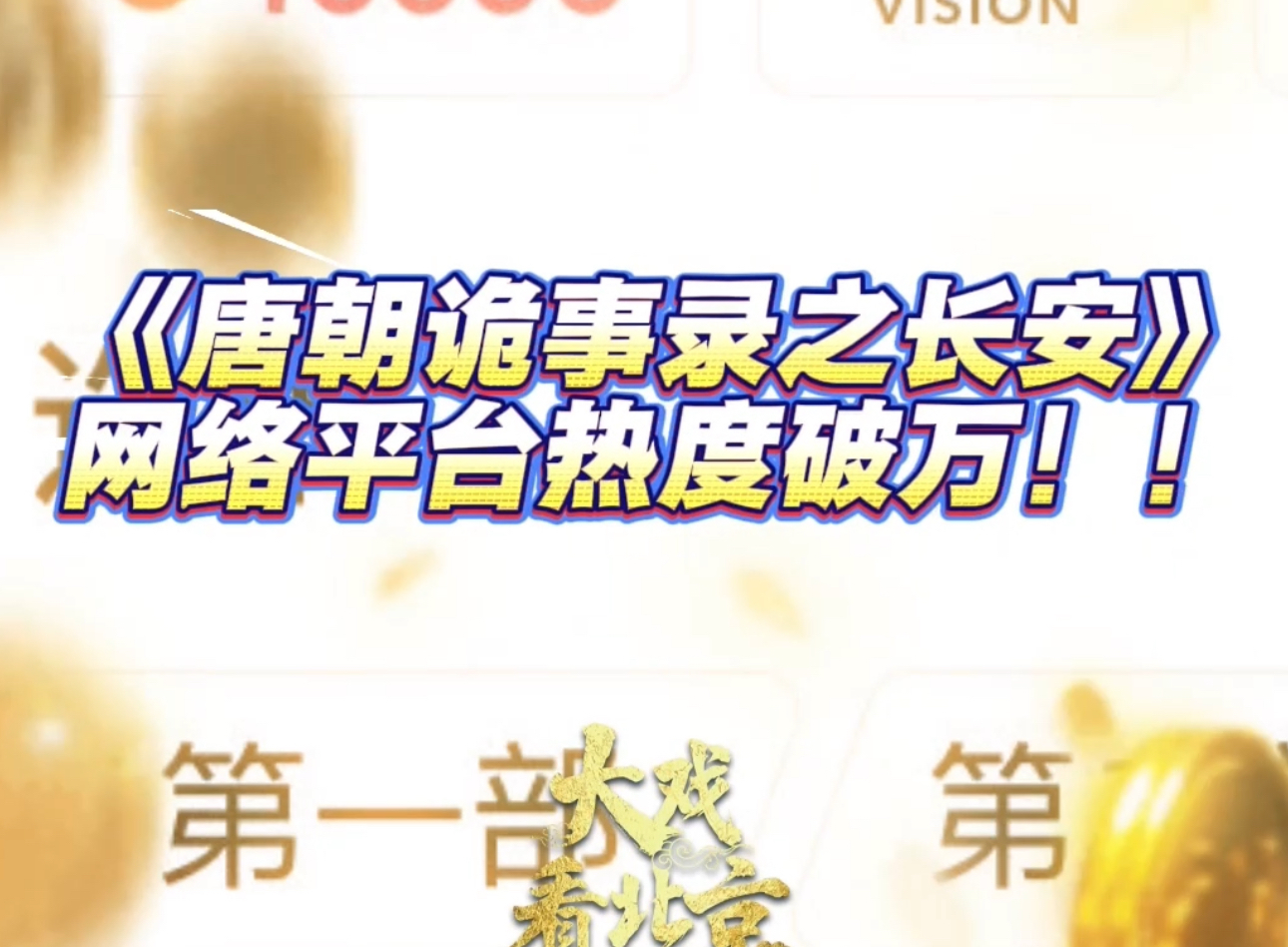 大戏看北京｜《唐朝诡事录之长安》网络平台热度破万