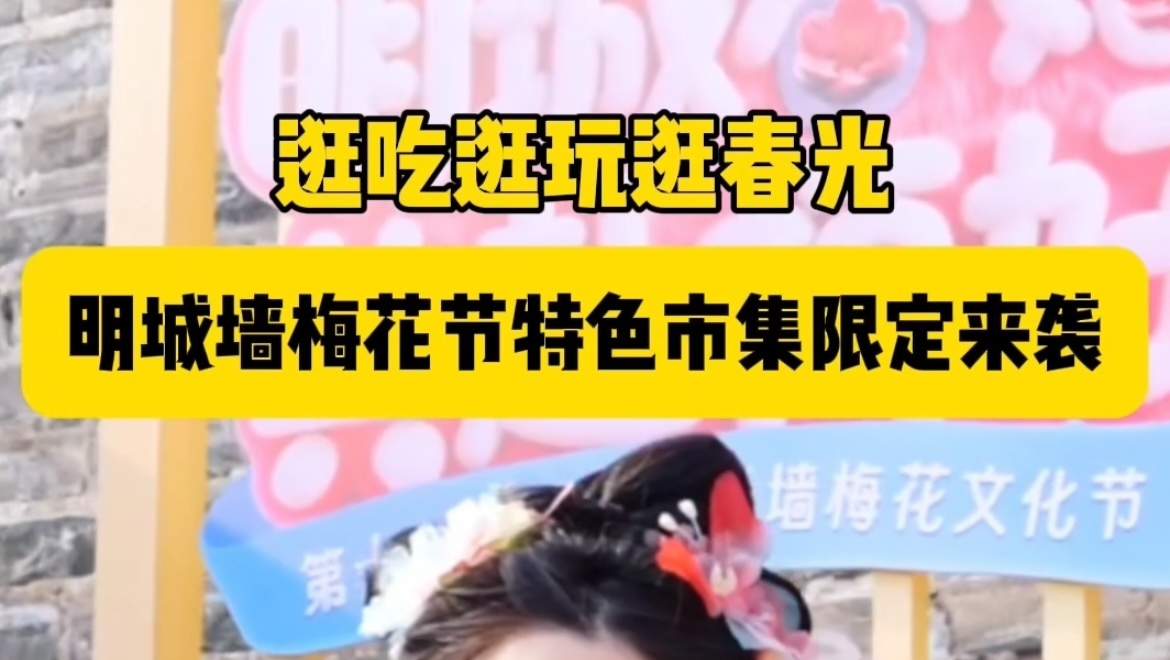 明城墙梅花节特色市集限定来袭！解锁京城春日浪漫
