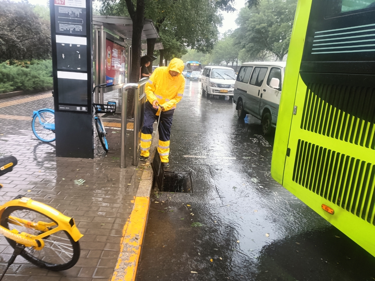 排水集团监测测:最大降雨出现在朝阳区常营附近为111毫米 排水集团监测测:最大降雨出现在朝阳区常营附近为111毫米