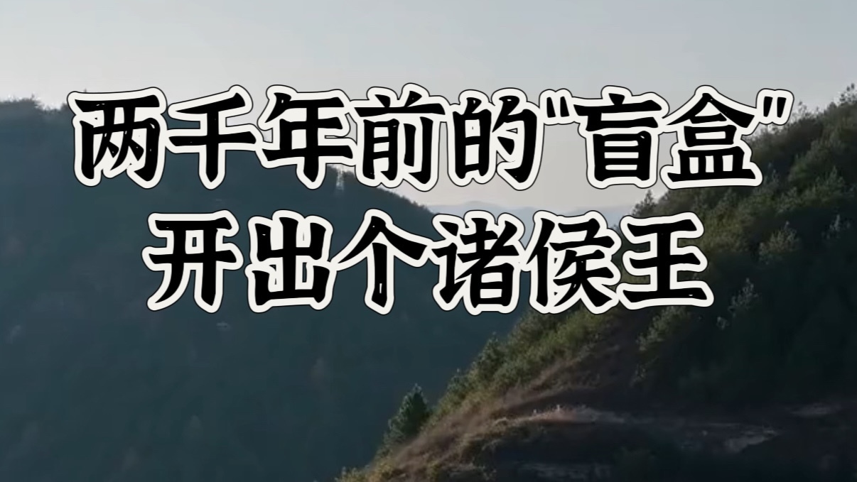 两千年年前的“盲盒”,开出个诸侯王 两千年年前的“盲盒”,开出个诸侯王