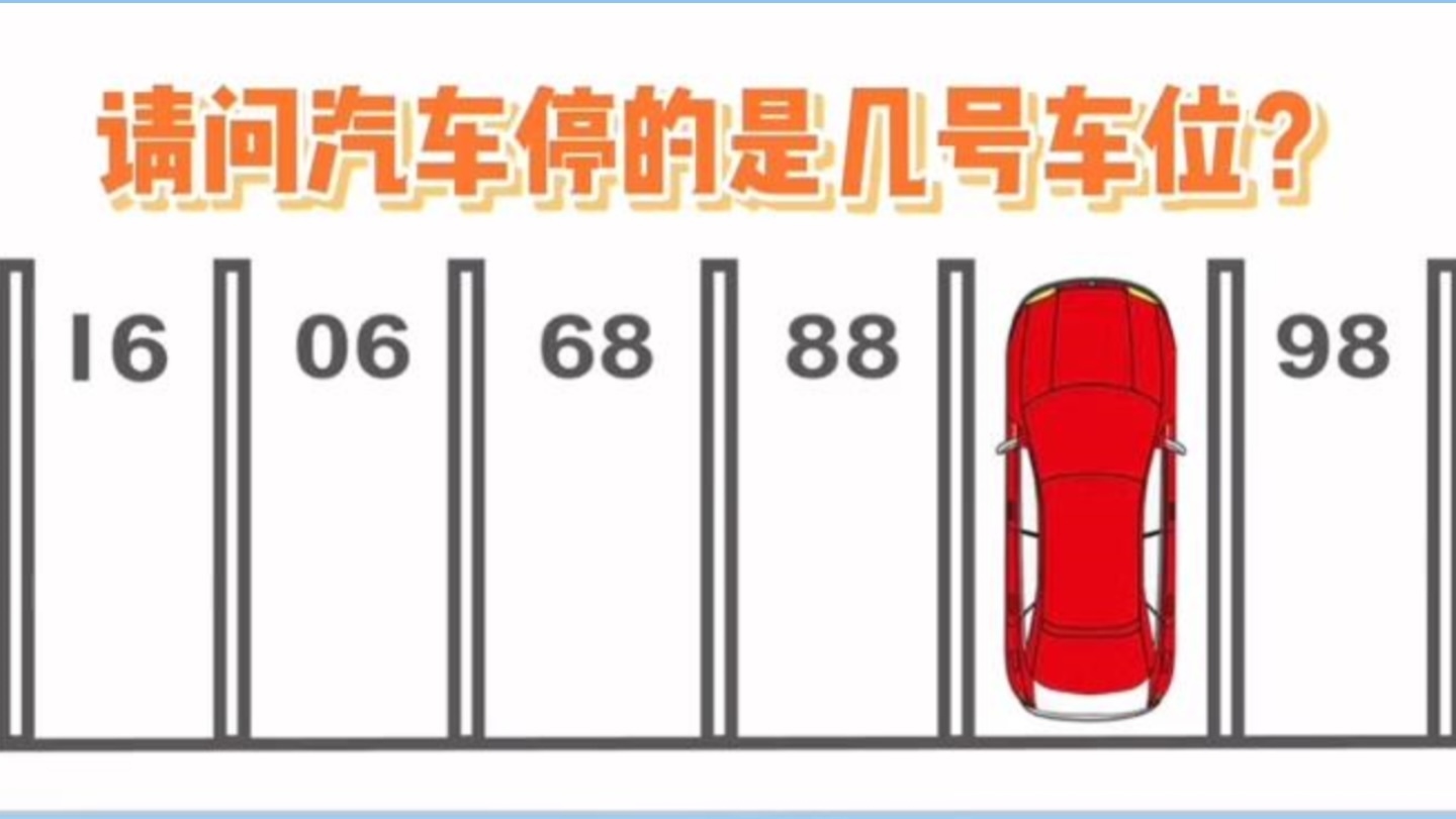 提问：汽车停的是几号车位？