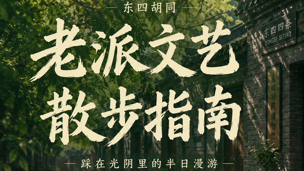 北京老派散步指南——东四胡同溜达路线