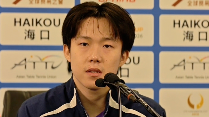 王楚钦赛后发布会上透露自己开始比赛之后紧张地睡不着觉