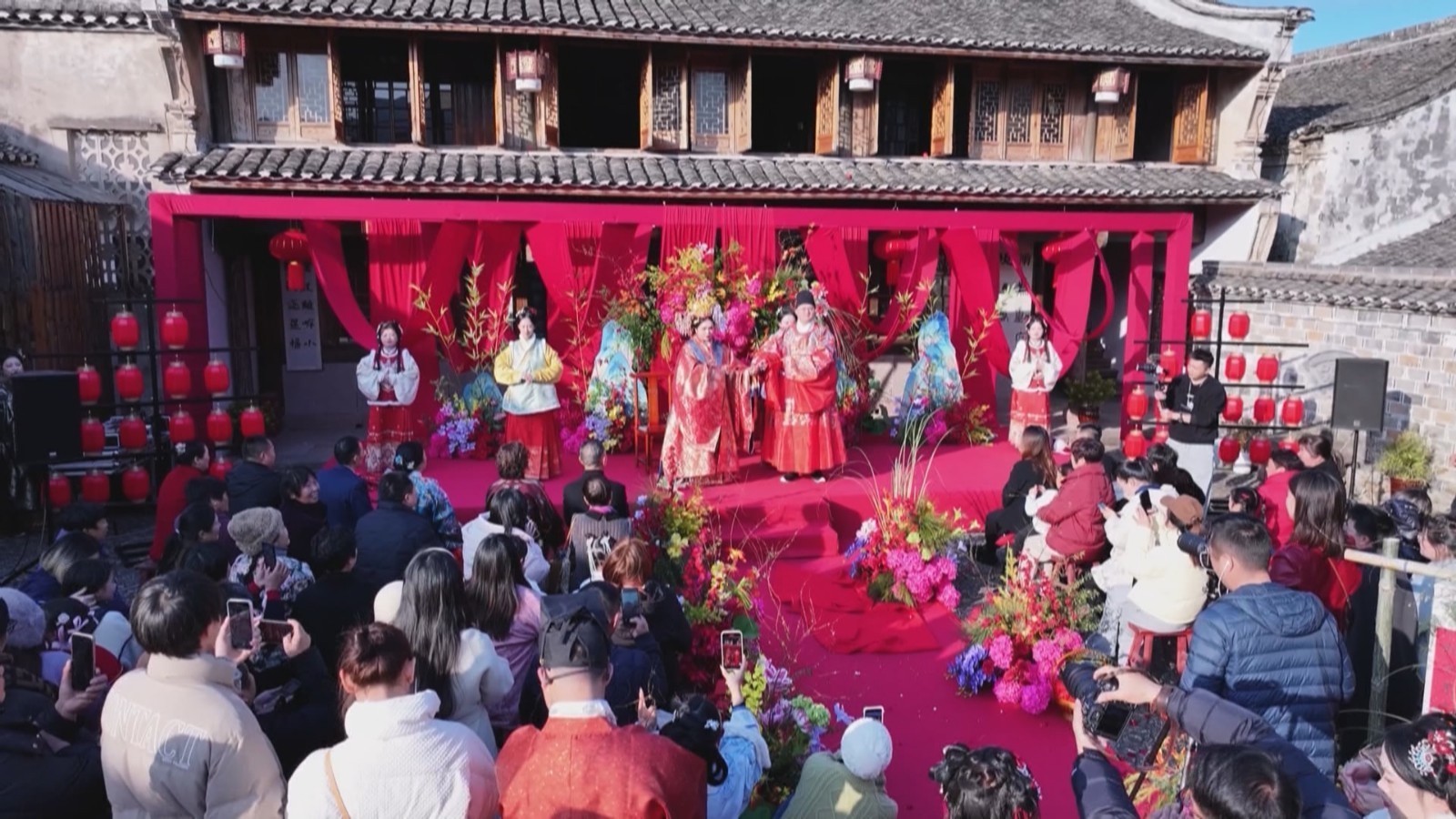 “匠心”独具 象山一对新人再现古老婚仪