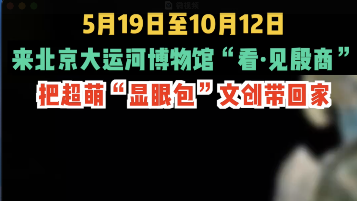 来北京大运河博物馆“看·见殷商”，把超萌“显眼包”文创带回家！