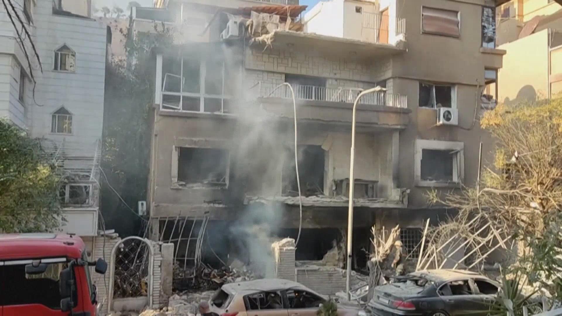 叙利亚大马士革遭以军空袭致数十人死伤 叙利亚大马士革遭以军空袭致数十人死伤