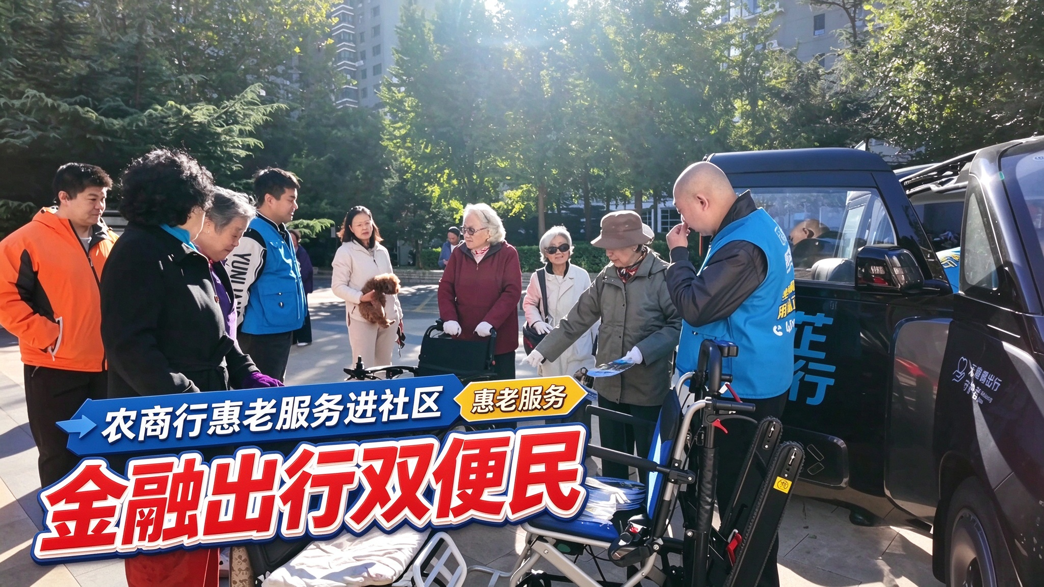金融出行双便民 农商行惠老服务进社区