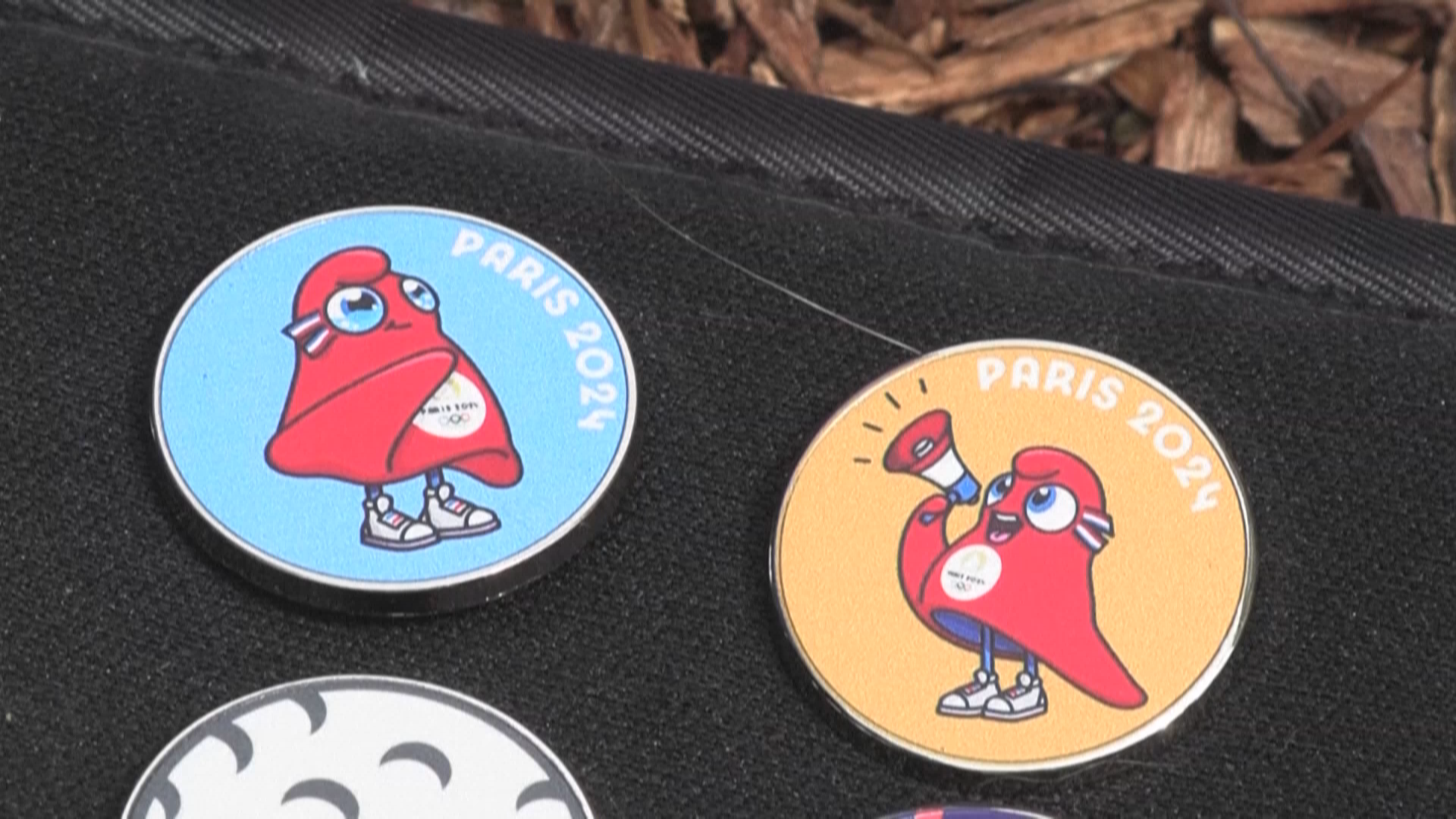 感受奥运文化 徽章爱好者在巴黎换徽章