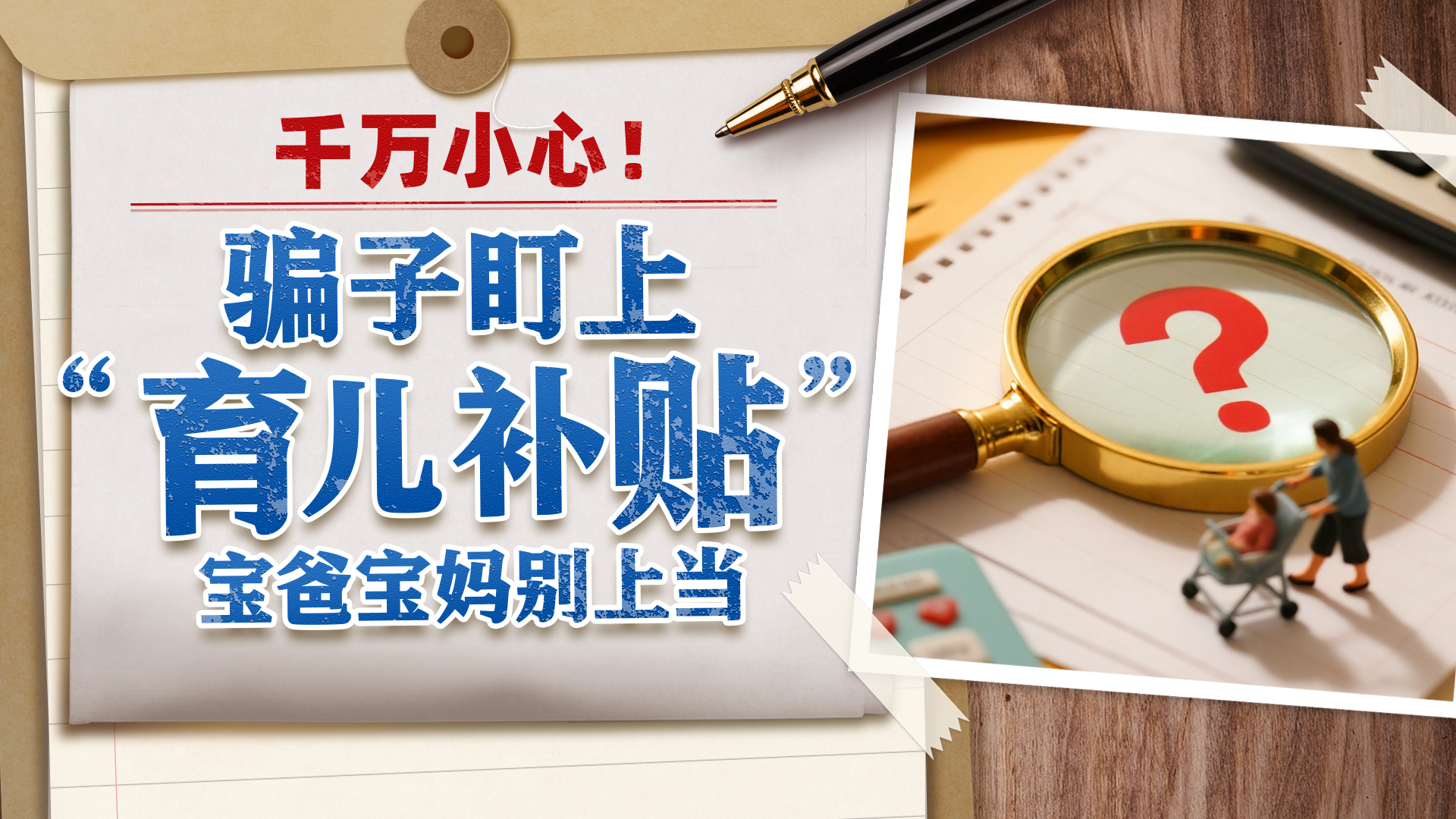 警惕再警惕！“育儿补贴诈骗”批量上线 不明链接一定不要点