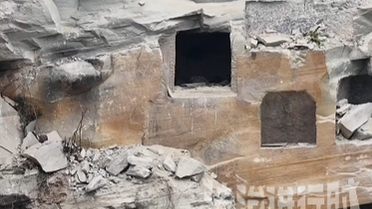 重庆一男子飞无人机时在崖洞中发现干尸