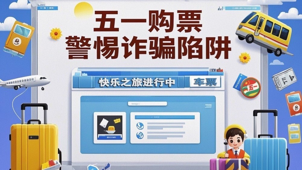 五一购票警惕诈骗陷阱！这些防诈手段速看→