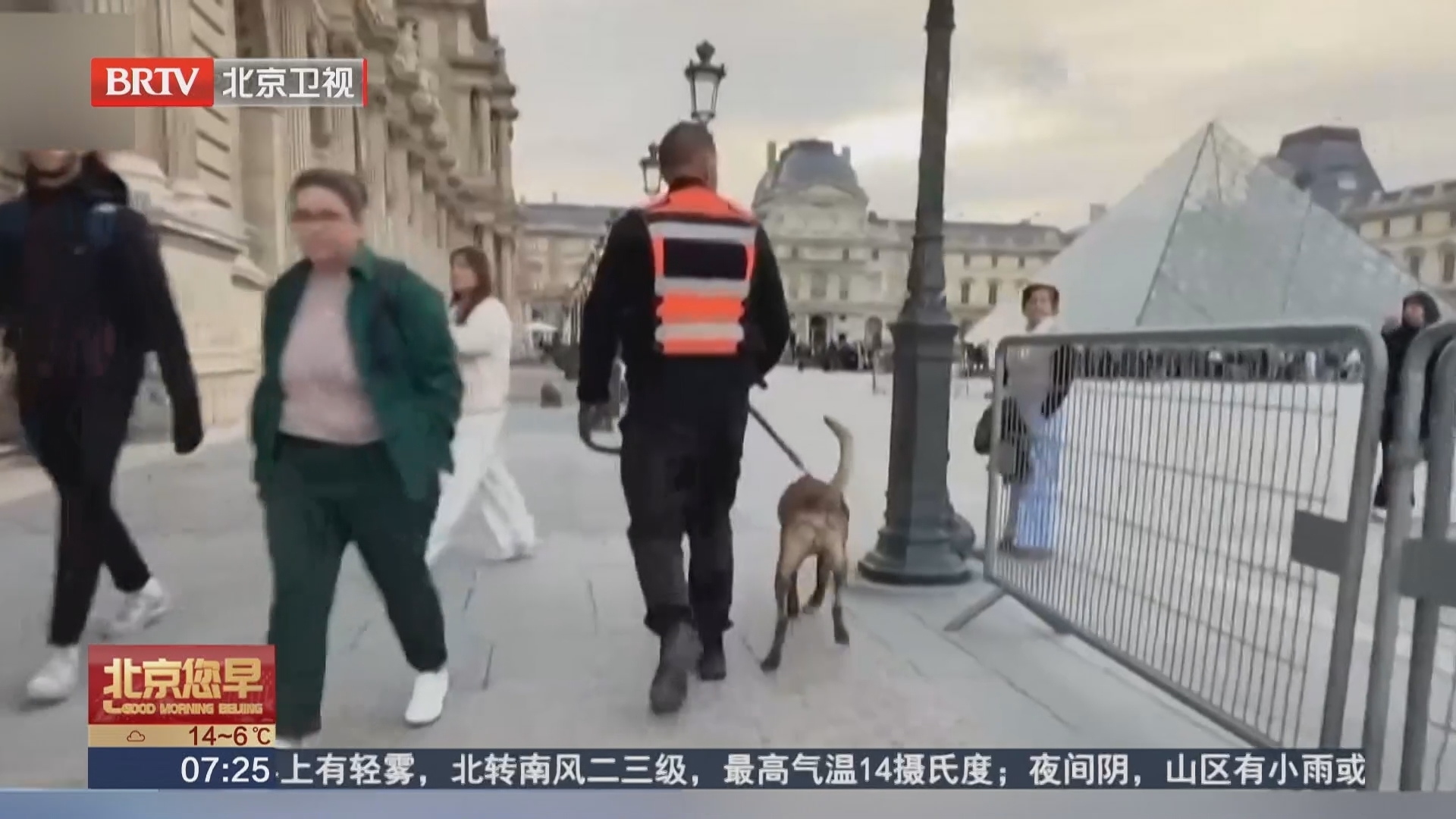 卢浮宫博物馆文物遭劫 卢浮宫博物馆馆长称外围安保存薄弱环节