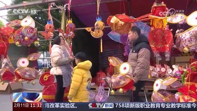 央视聚焦：扬州花灯市场火热 蛇元素花灯受青睐