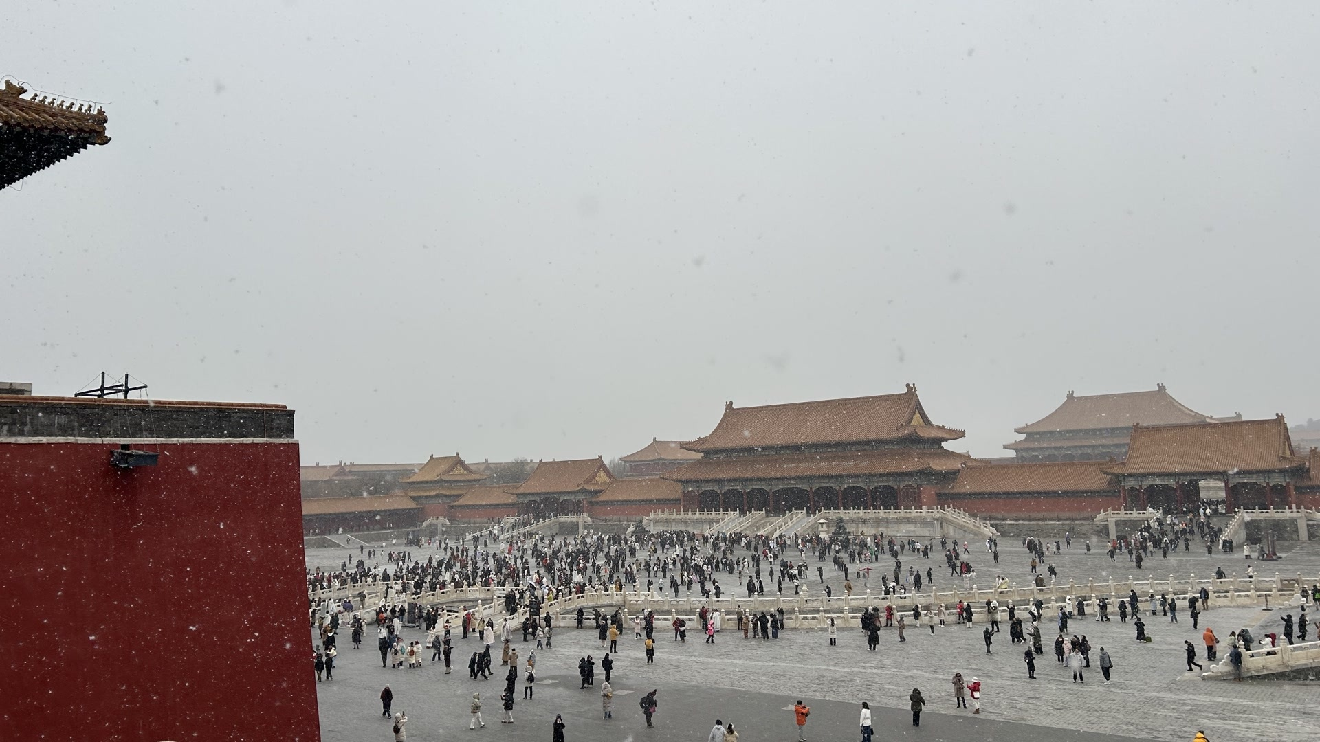 故宫，下雪了！