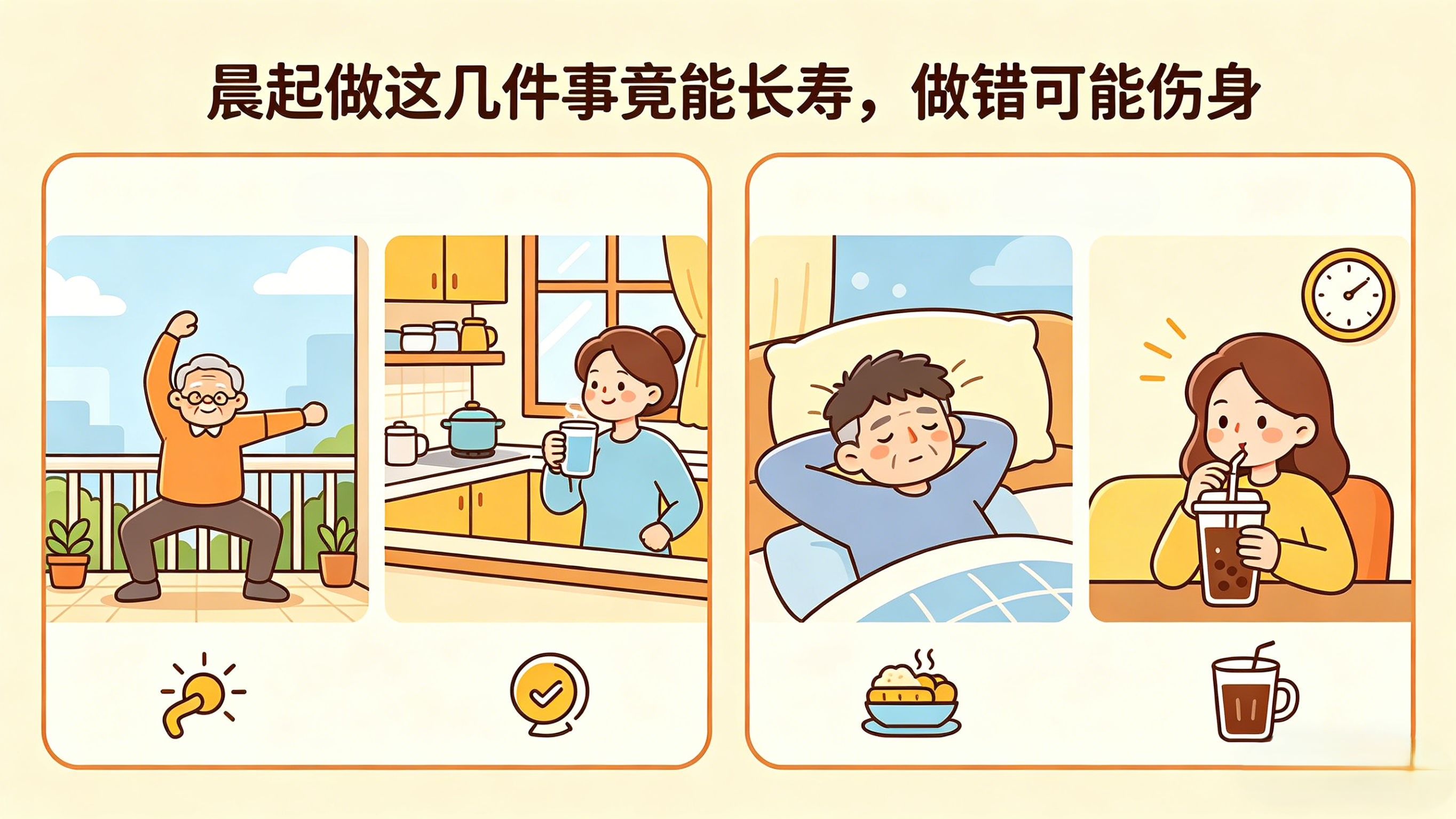 晨起做这几件事竟能长寿,做错可能伤身 晨起做这几件事竟能长寿,做错可能伤身