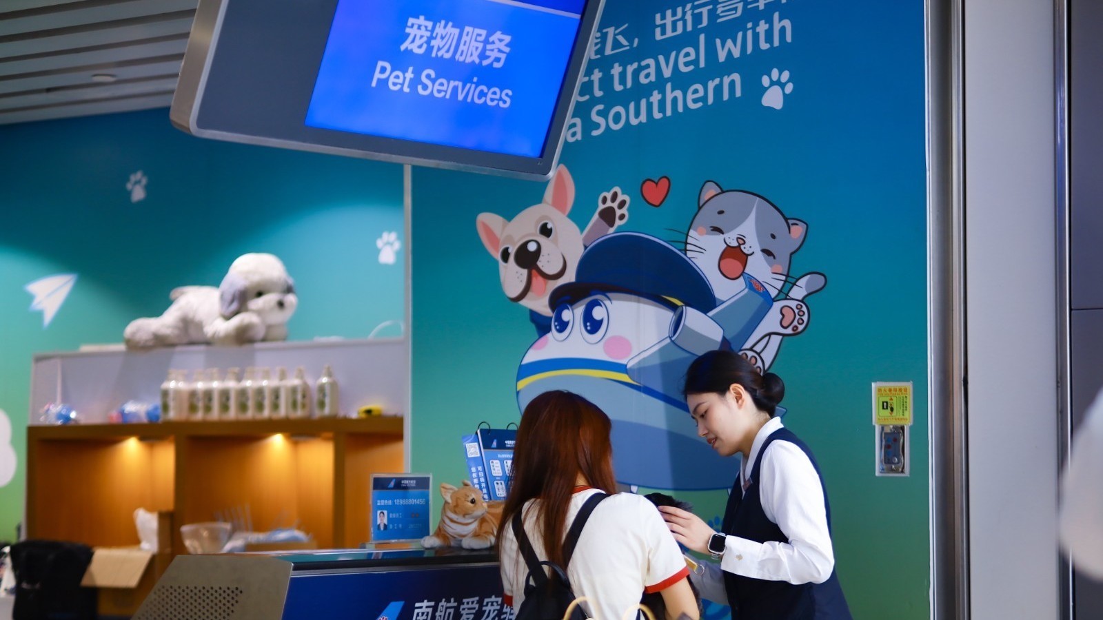 南航“爱宠进客舱”服务拓宽至国内35个 机场站760条航线 南航“爱宠进客舱”服务拓宽至国内35个 机场站760条航线