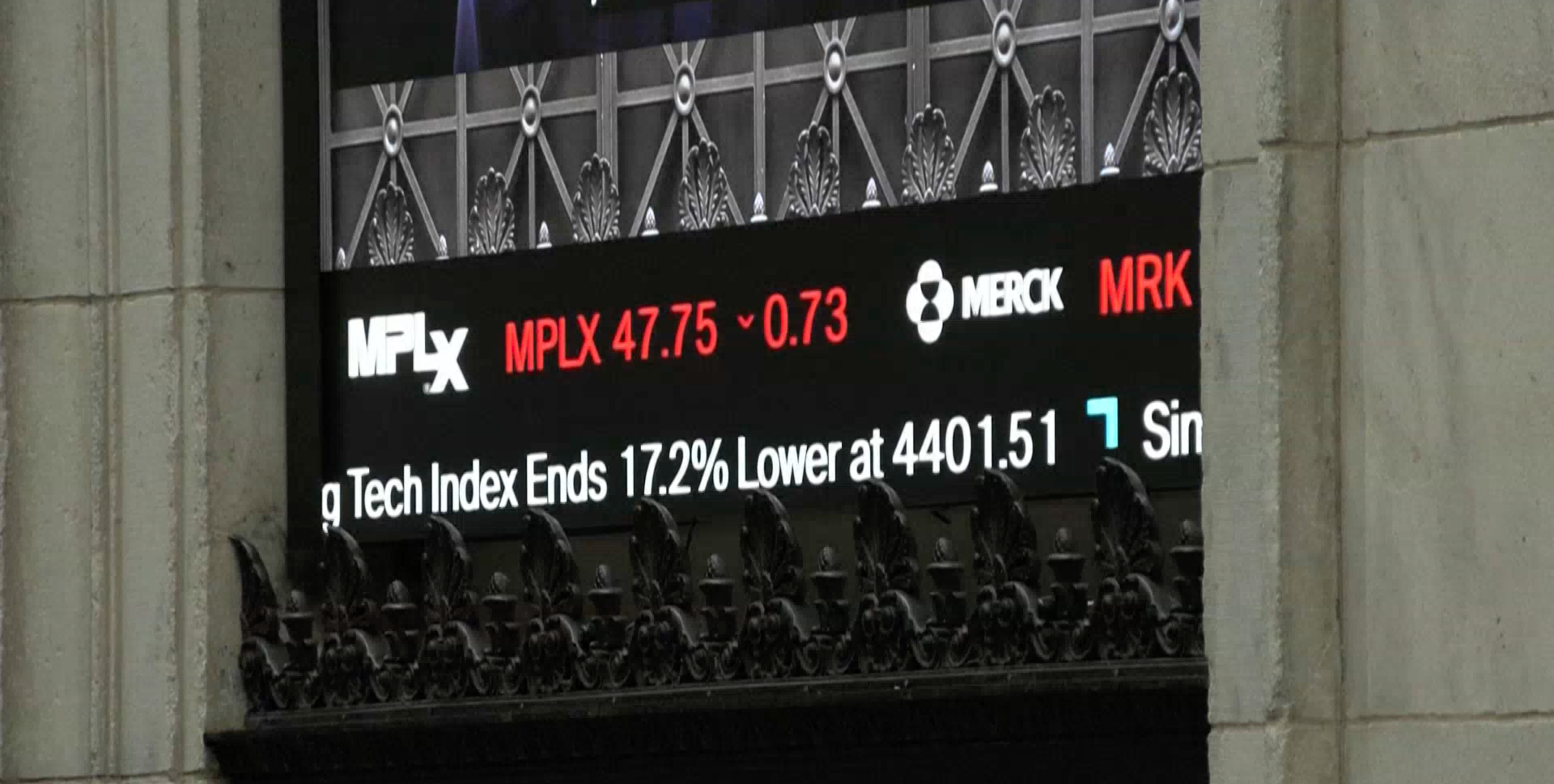 纽约股市三大股指下跌标普500逼近技术性熊市区间