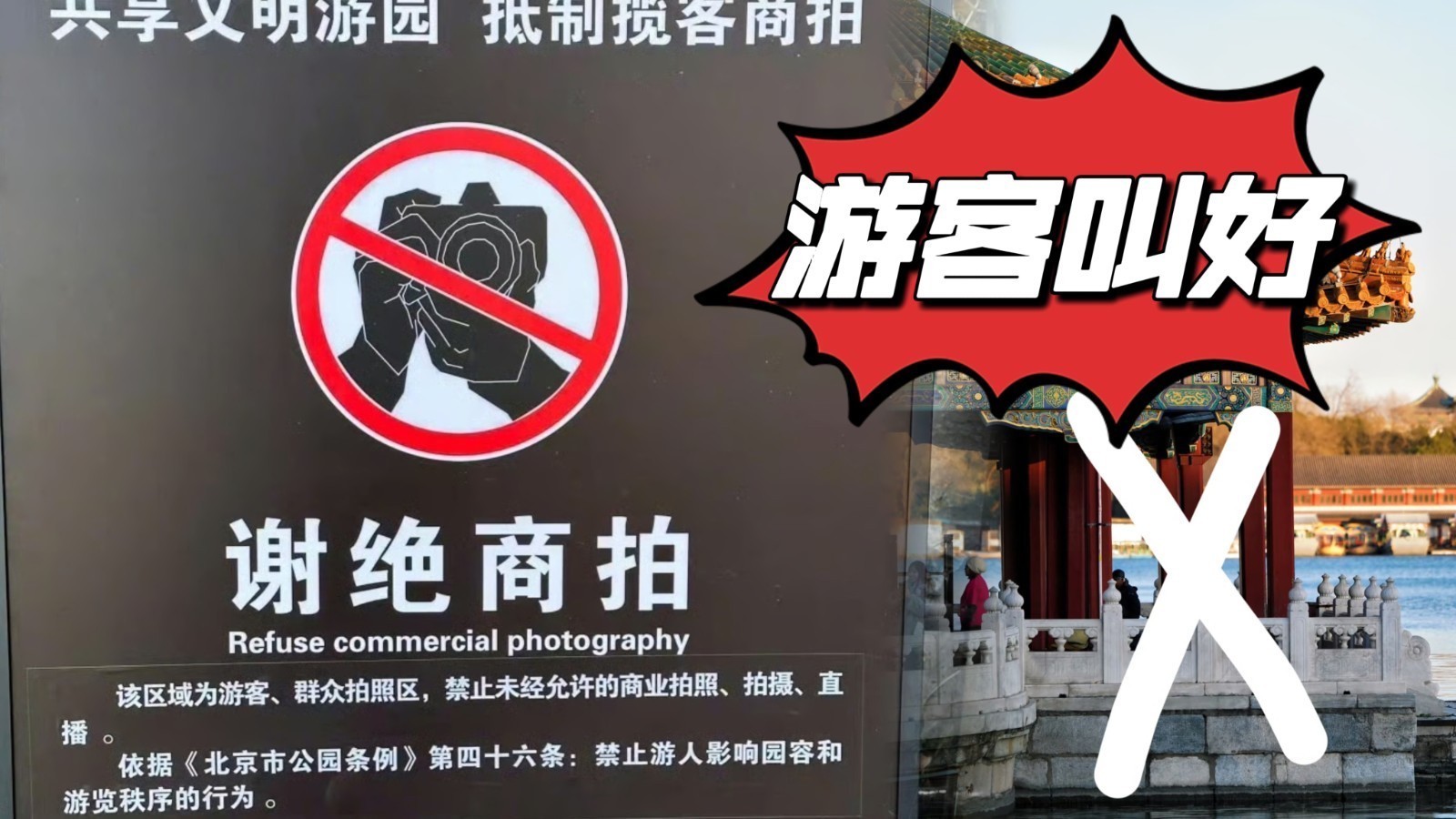北海等公园全面禁止商拍！游客纷纷叫好！