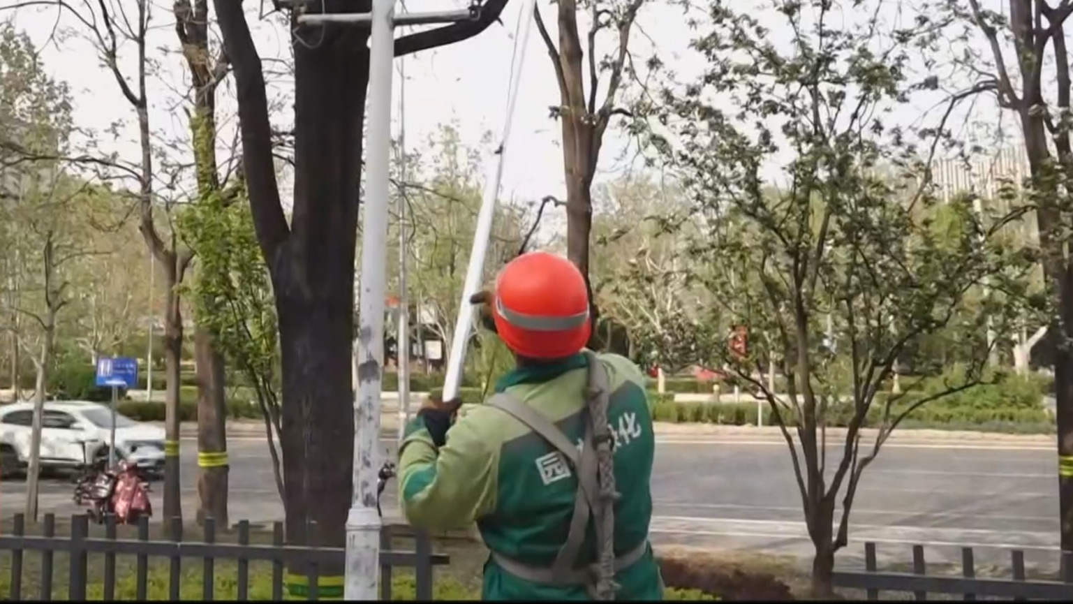 4000余园林人全时在岗备勤