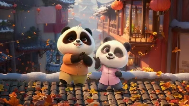 中国首部AI全流程动画影片《团圆令》 “亮相”2025科创大会