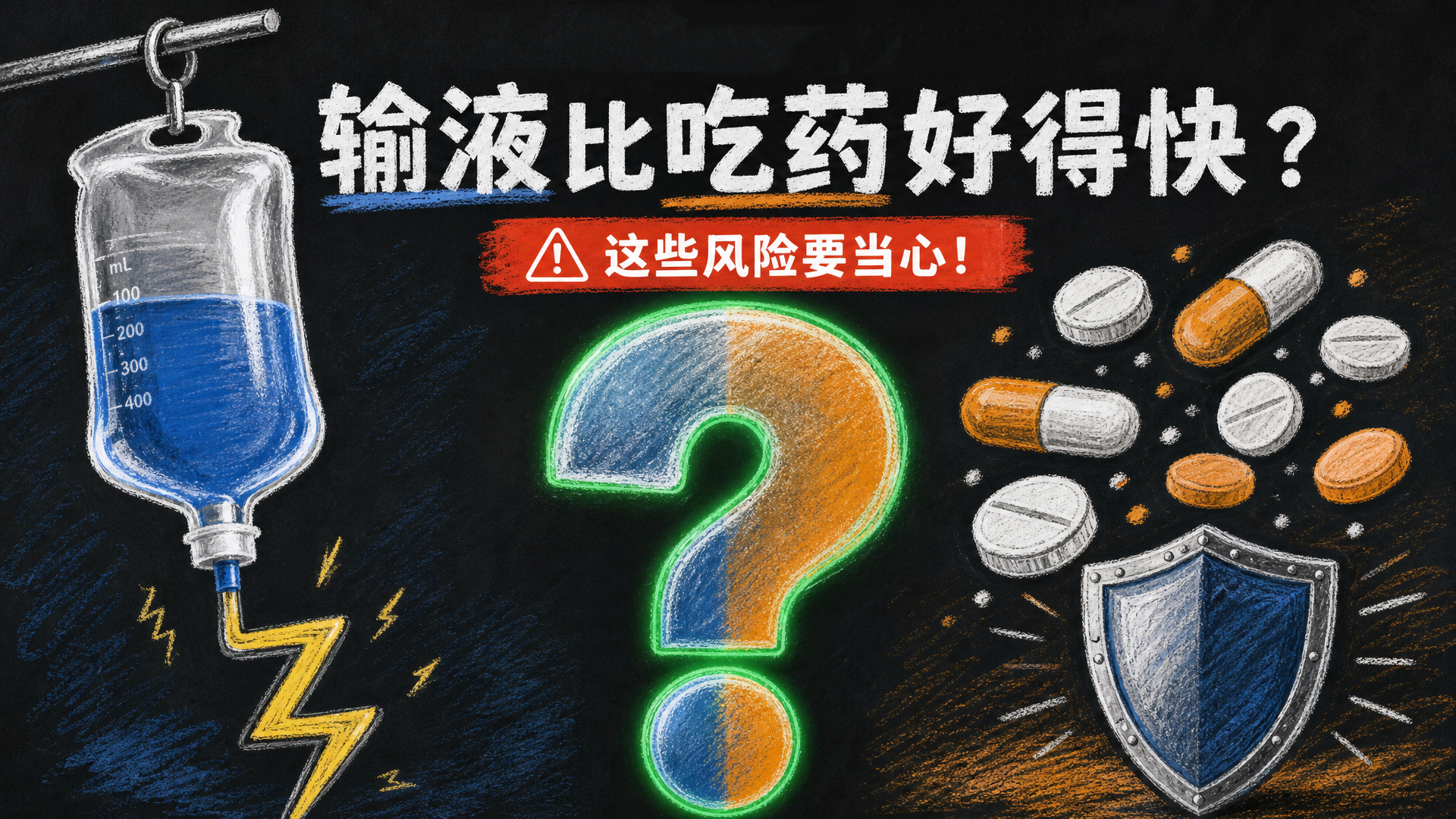 输液真的比吃药好得快？这些风险要当心