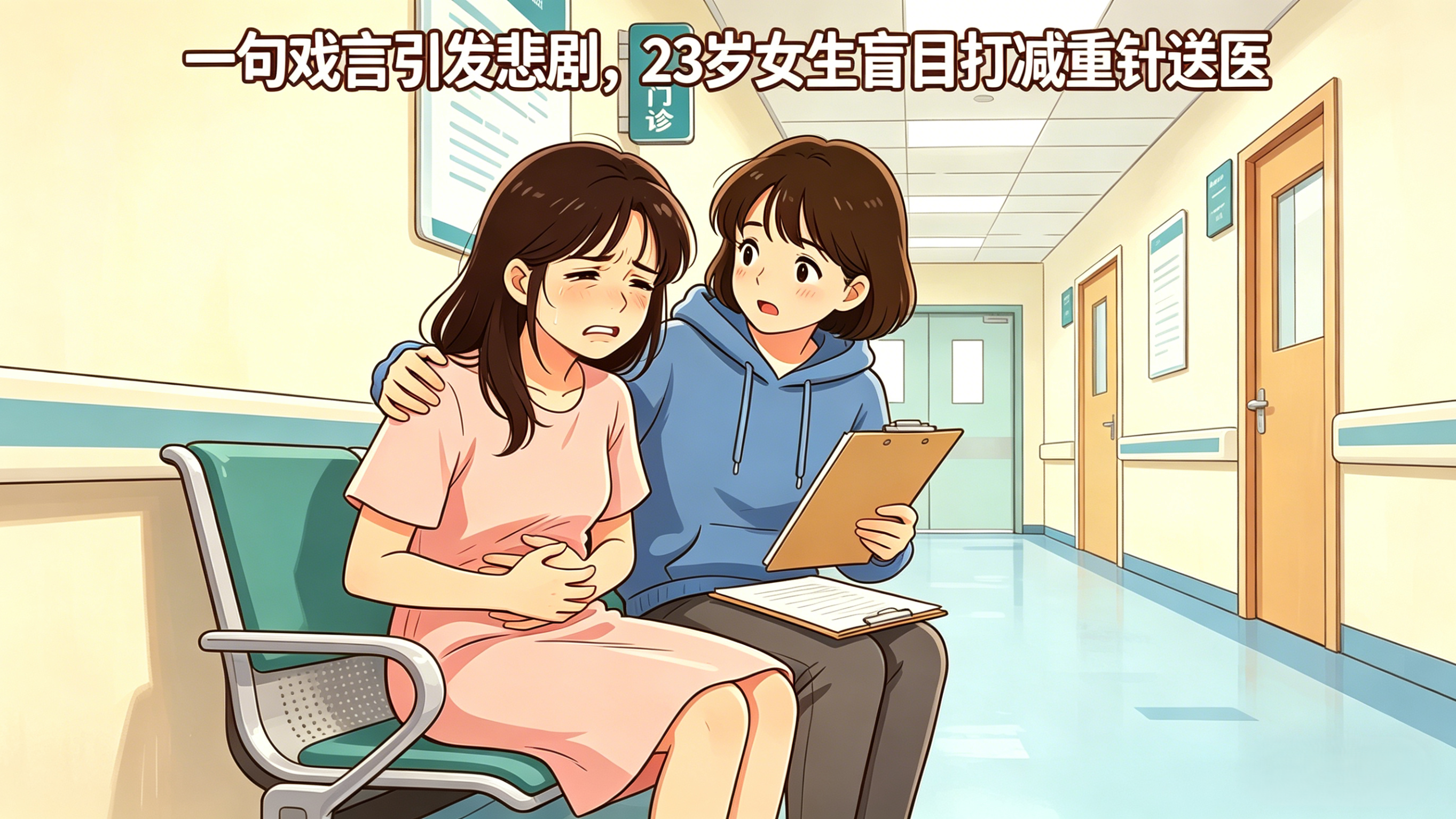 一句戏言引发悲剧，23岁女生盲目打减重针送医