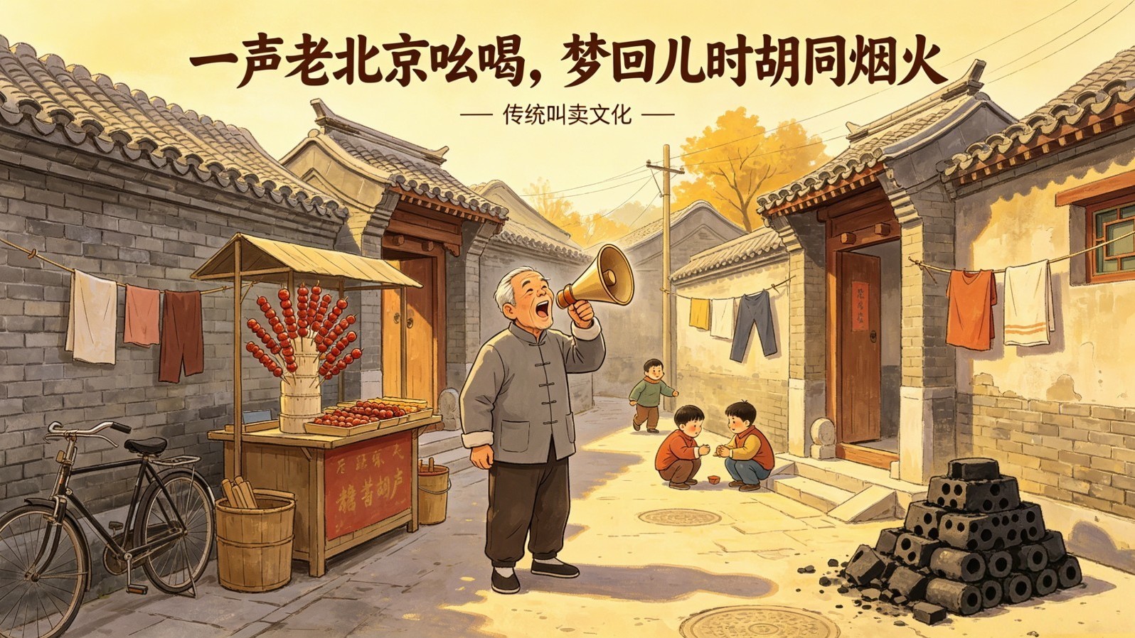一声老北京吆喝 梦回儿时胡同烟火