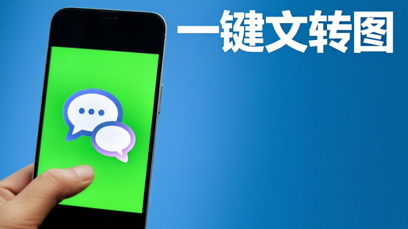 微信上线新功能 可以一键“文转图”！