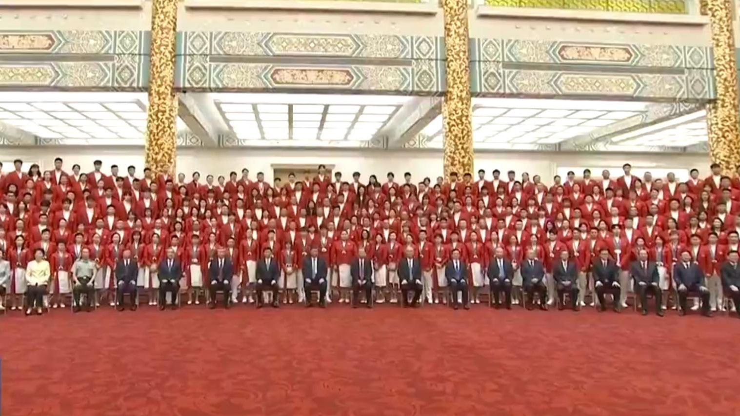 习近平接见第33届奥运会中国体育代表团 习近平接见第33届奥运会中国体育代表团